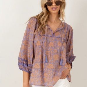 Cleobella Amarillis Blouse in Vine | sz Medium